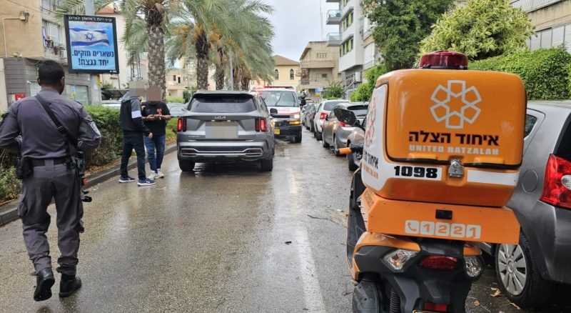 תאונה ברחוב ירושלים בראשון לציון, צילום איחוד הצלה