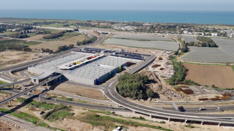 מתחם התחבורה החדש בשפיים. צילום: SKYPRO